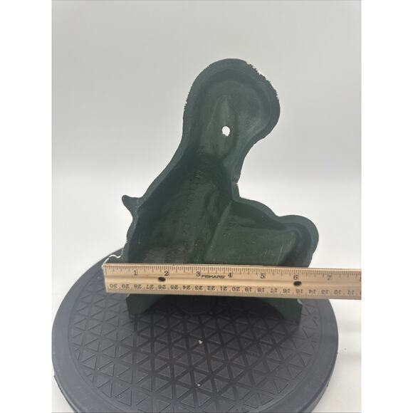 Vintage Cast Iron White Ducks Geese Doorstop Hand Painted - Picture 5 of 6